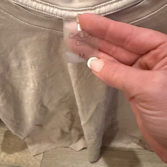 Calia oversized beige/cream tee - M - Picture 4 of 5